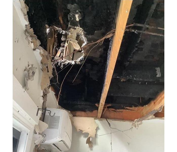 damaged ceiling